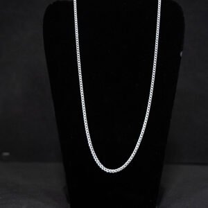 Corrente Escama De Peixe Prata 925,  3mm