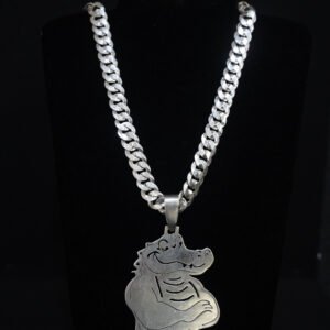 Pingente Crocodilo em Prata 925
