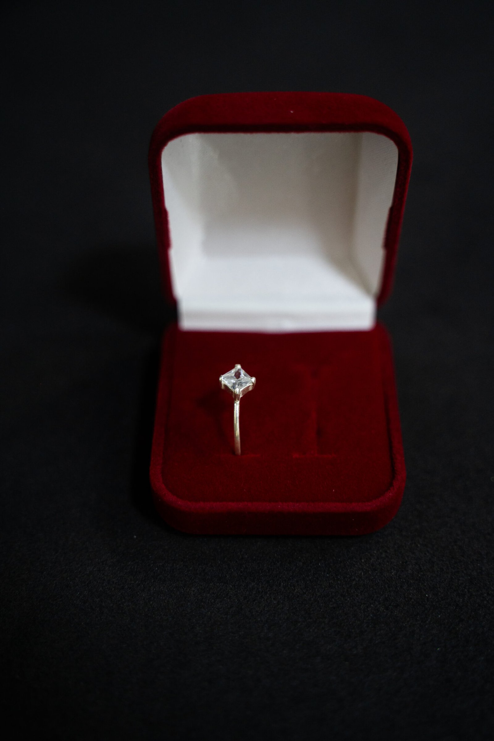 Anel Com Pedra Zircônia Branca 5mm