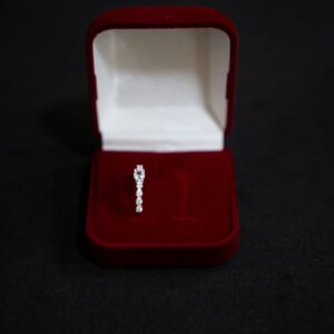 Anel Cravejado Com Pedra de Zircônia 3mm